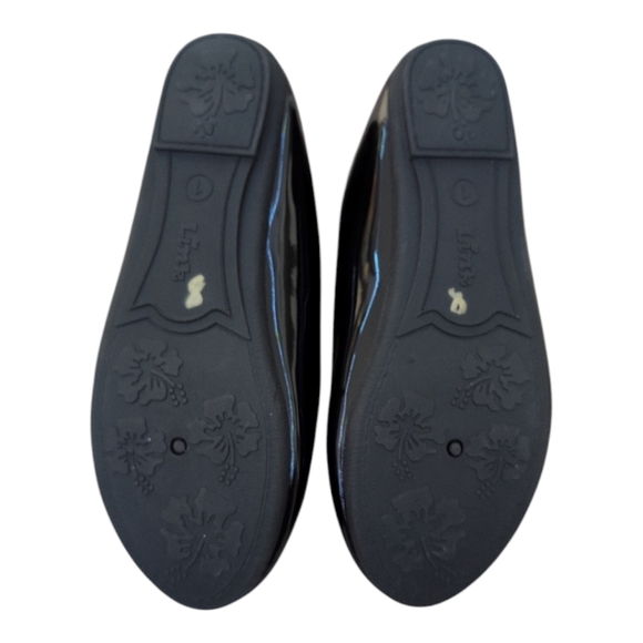 Black patent leather ballet flats Link Comfort size 1 - Picture 3 of 4
